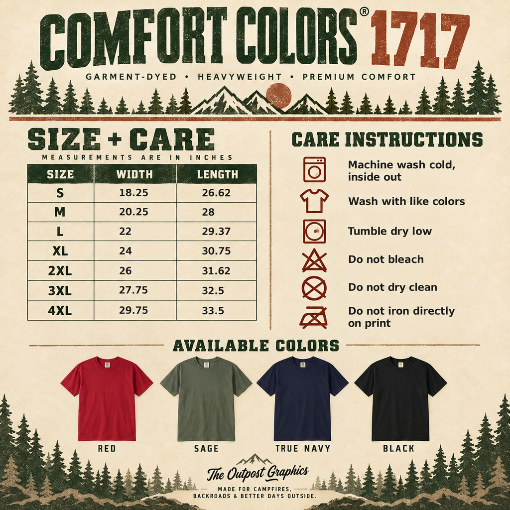 Merry Camping Christmas Graphic Tee — The Outpost Graphics product image