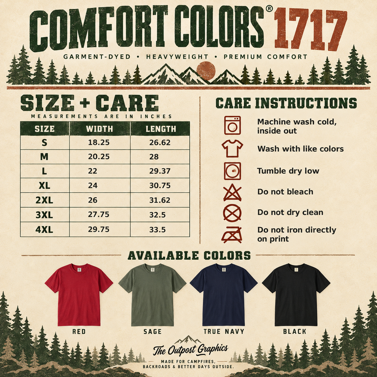 Merry Camping Christmas Graphic Tee — The Outpost Graphics product image