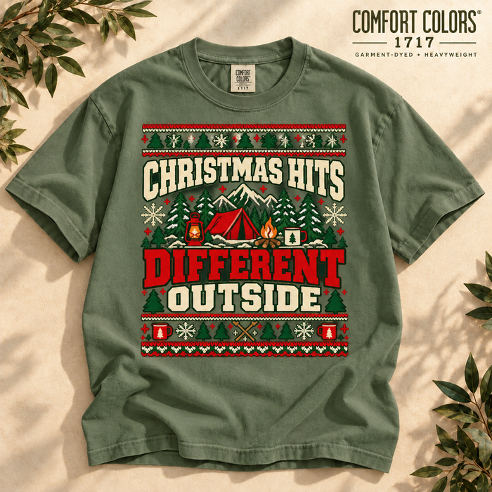 Christmas Hits Different Outside T-Shirt