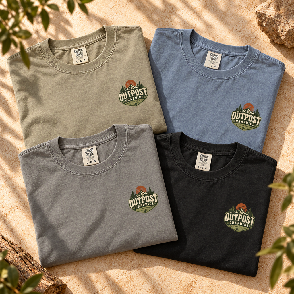 Outpost Mountain Badge T-Shirt — The Outpost Graphics product image
