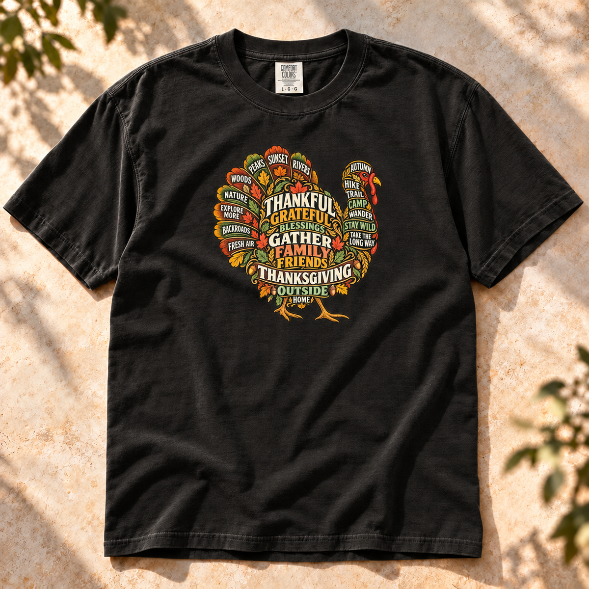 Thankful Turkey T-Shirt — The Outpost Graphics product image