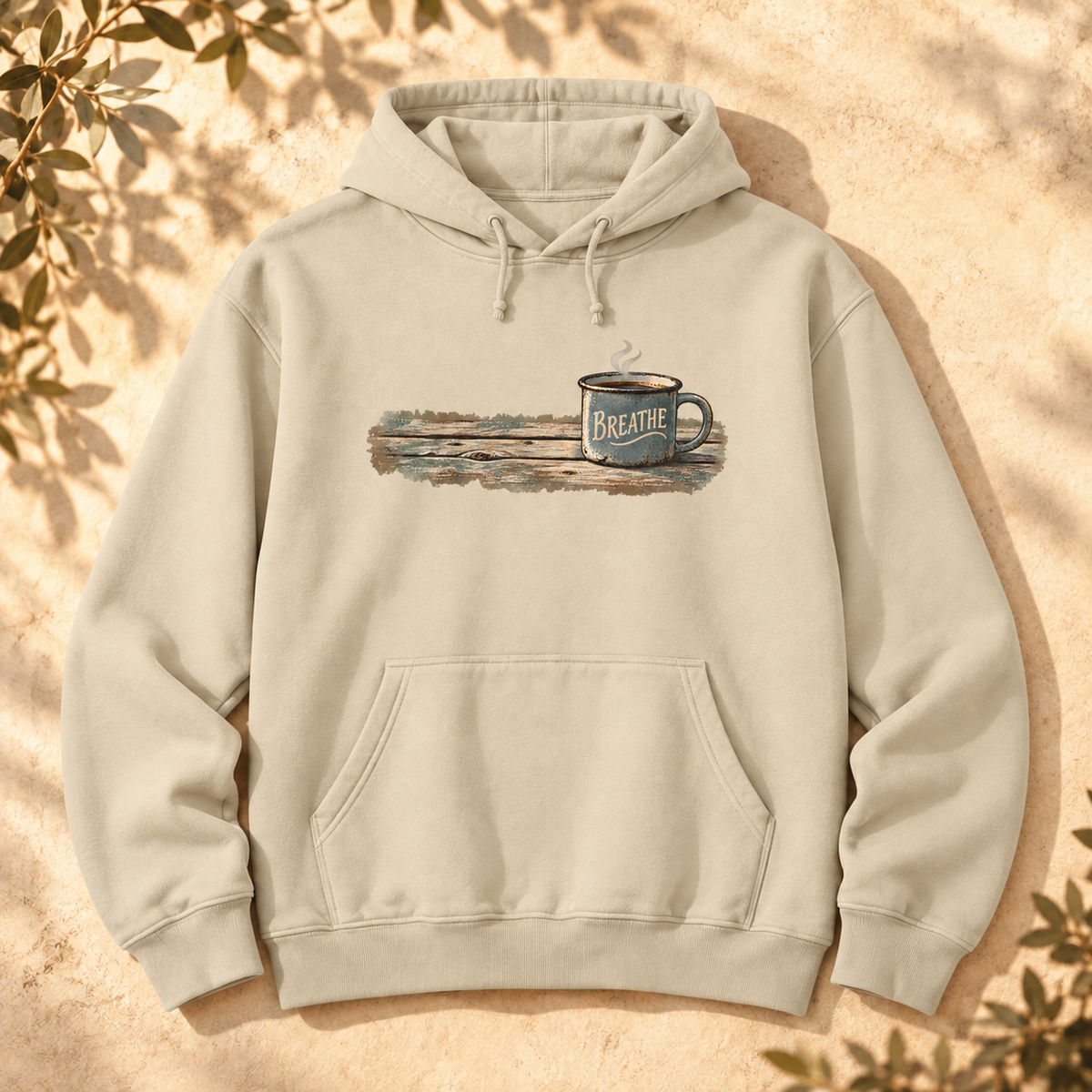 Breathe Coffee Mug Hoodie — The Outpost Graphics product image