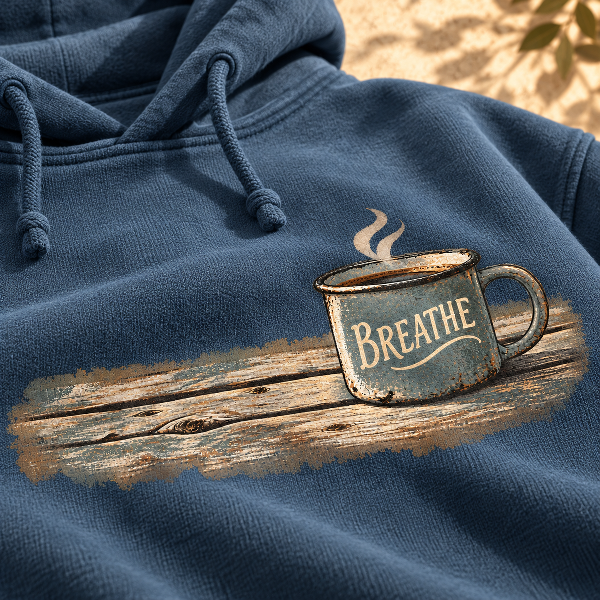 Breathe Coffee Mug Hoodie — The Outpost Graphics product image