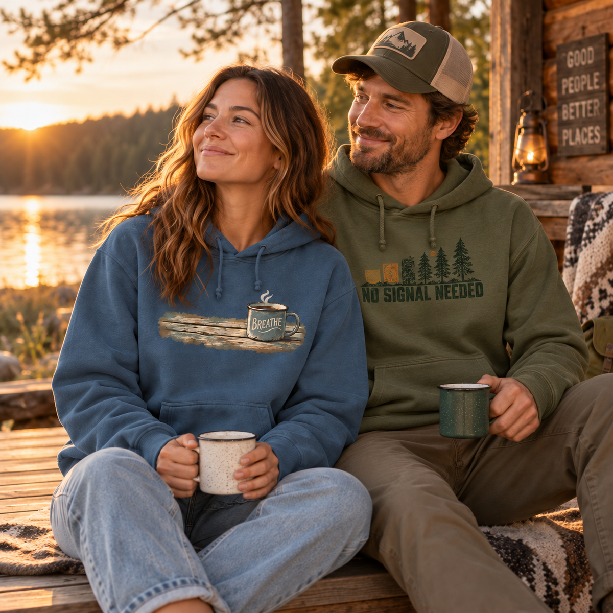 Breathe Coffee Mug Hoodie — The Outpost Graphics product image