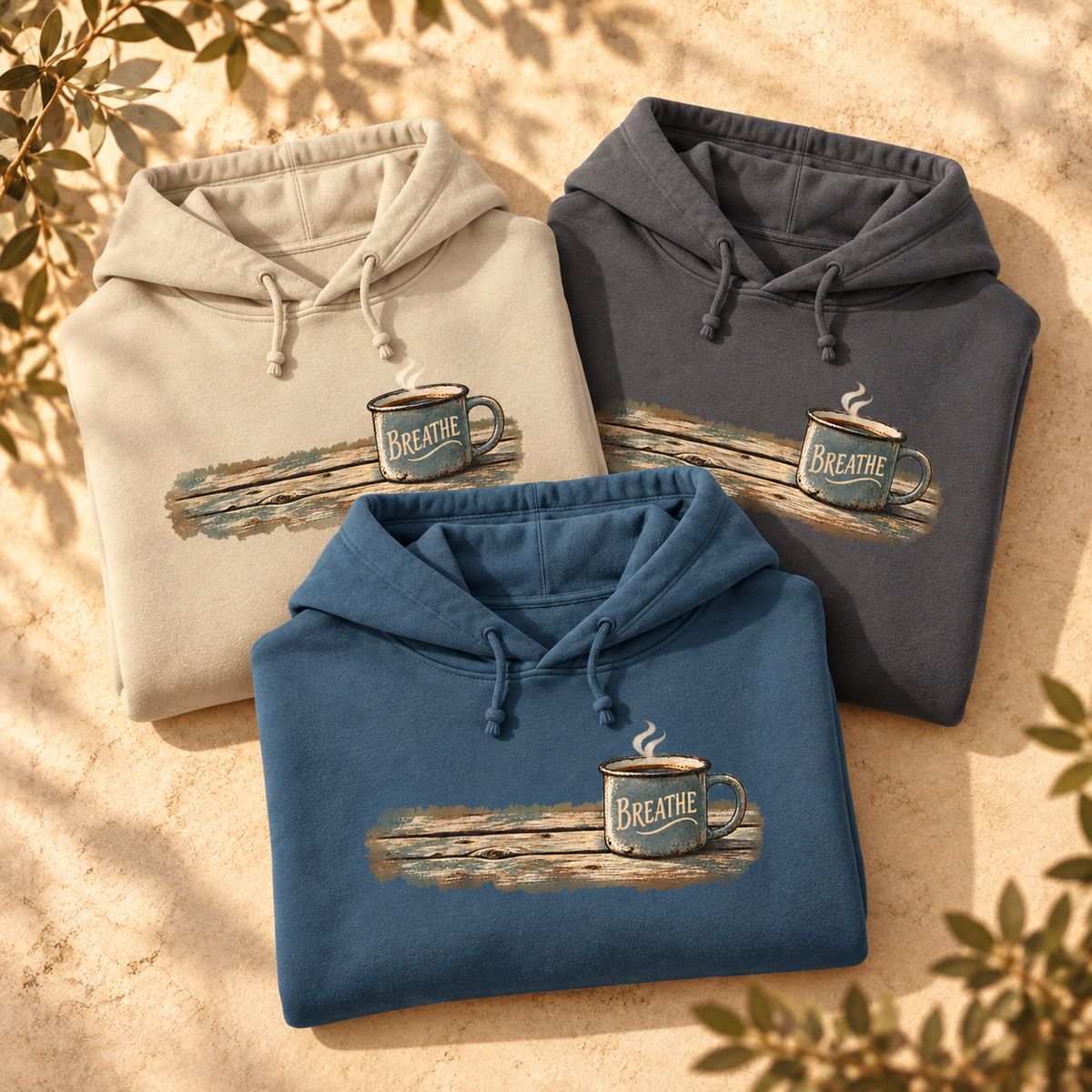 Breathe Coffee Mug Hoodie — The Outpost Graphics product image