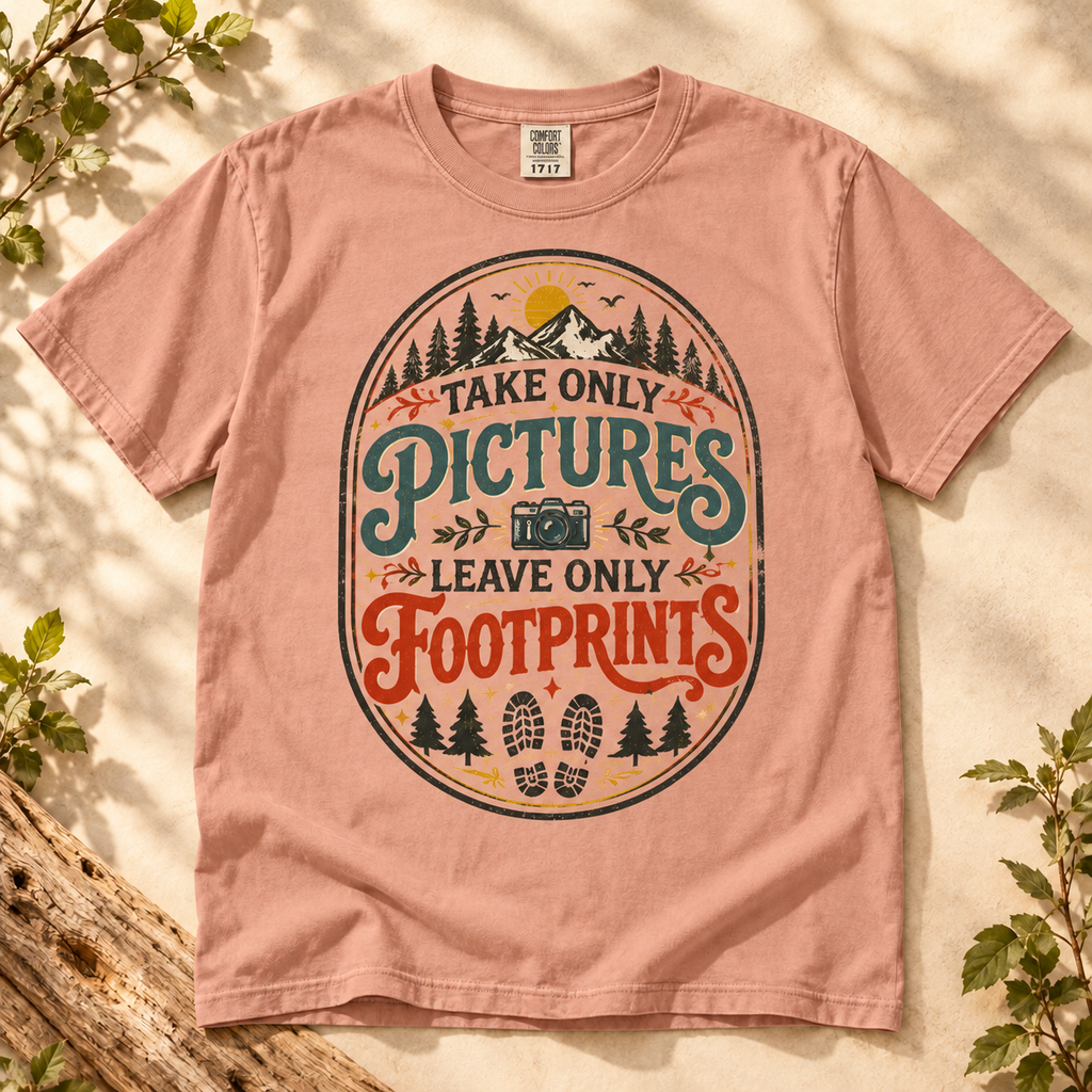 Take Only Pictures T-Shirt — The Outpost Graphics product image