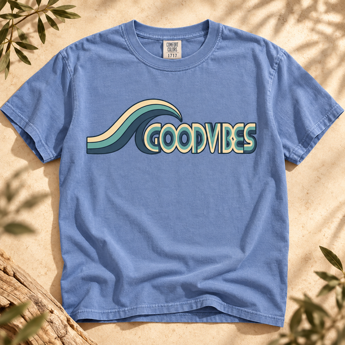 Good Vibes Retro Wave T-Shirt