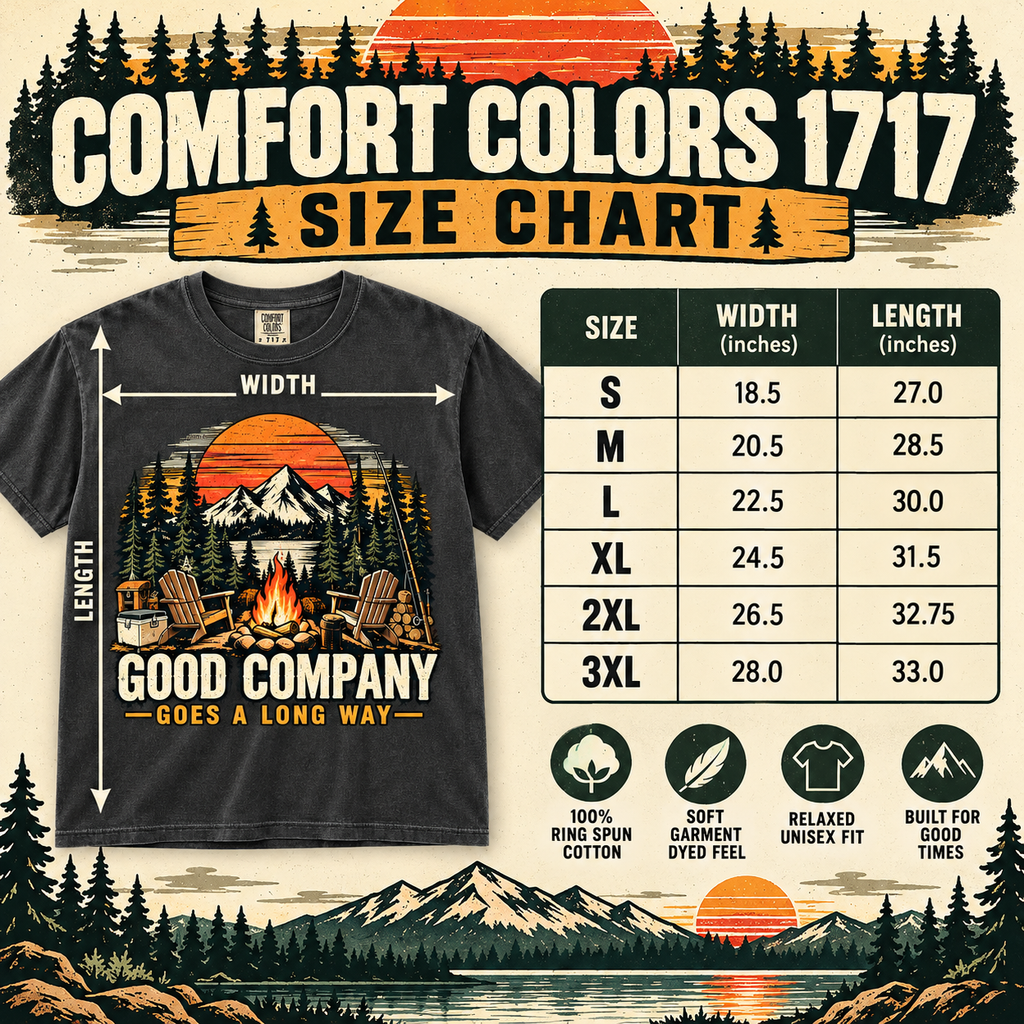 Good Company Camping T-Shirt — The Outpost Graphics product image