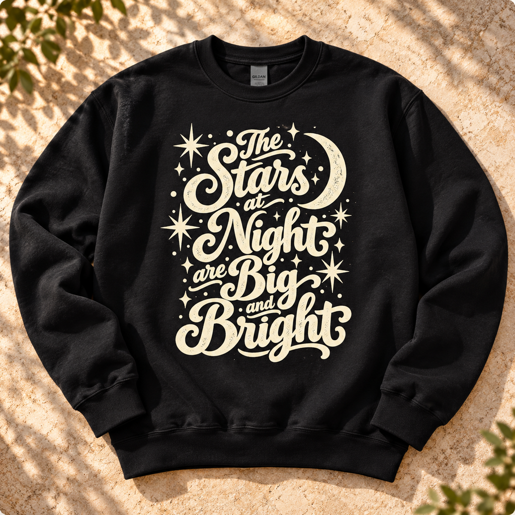 Stars at Night Texas Sweatshirt — The Outpost Graphics product image