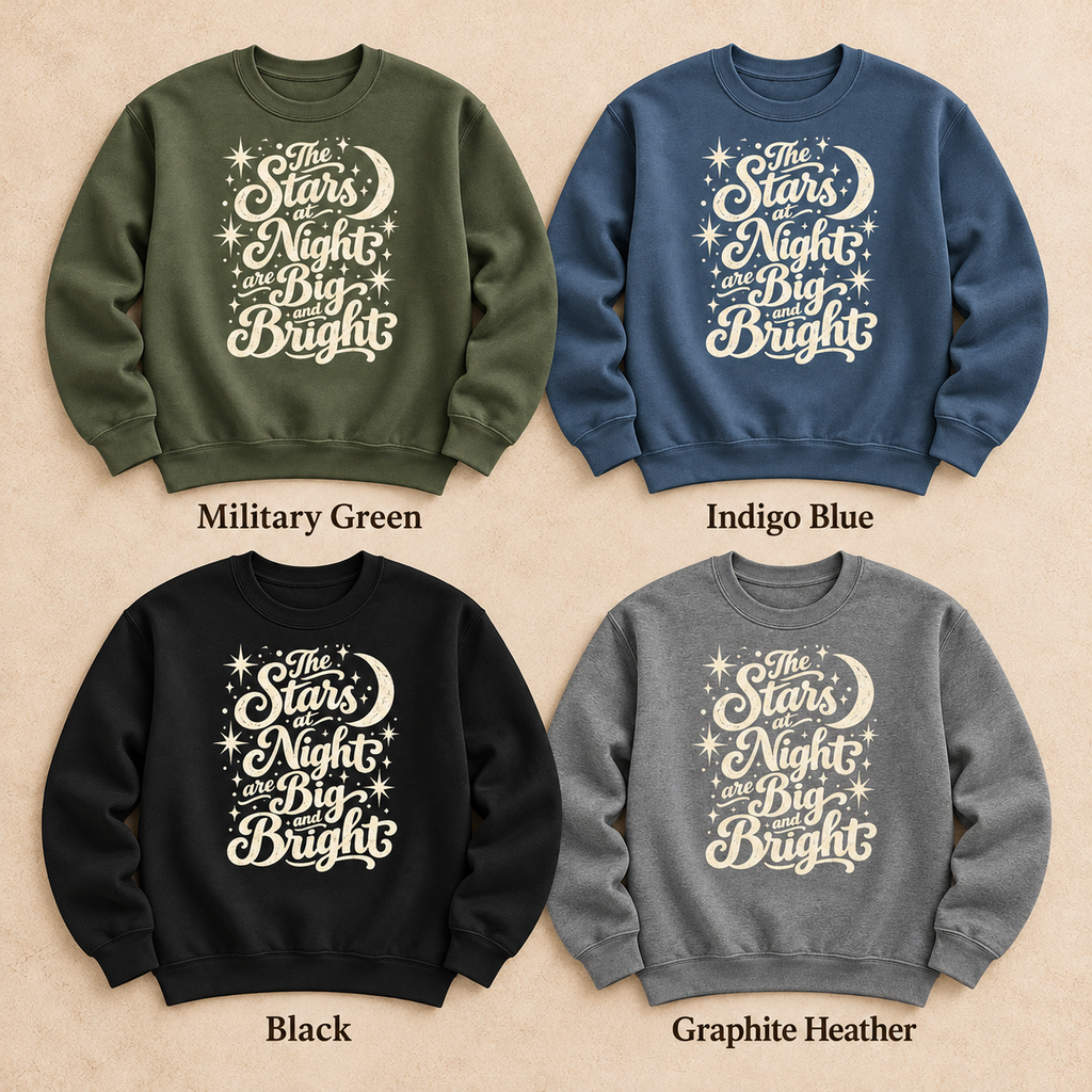 Stars at Night Texas Sweatshirt — The Outpost Graphics product image