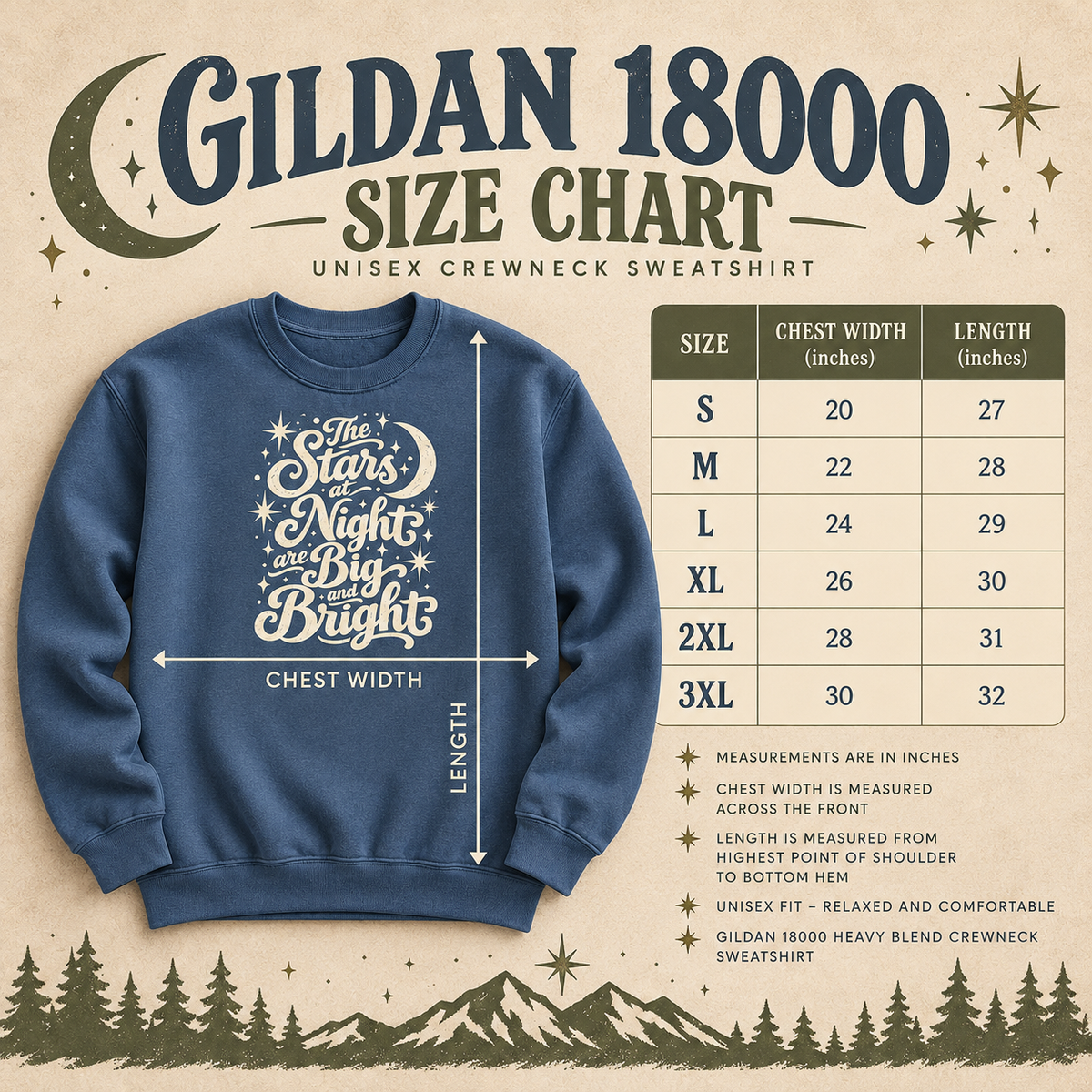 Stars at Night Texas Sweatshirt — The Outpost Graphics product image