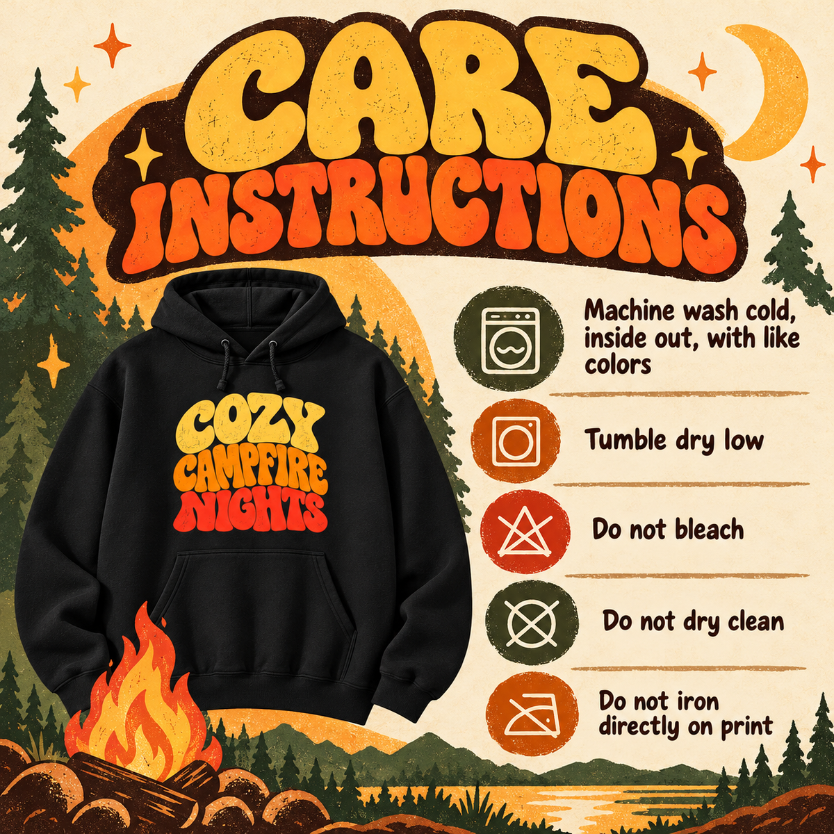 Cozy Campfire Nights Hoodie