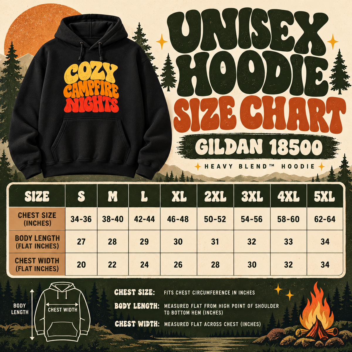 Cozy Campfire Nights Hoodie