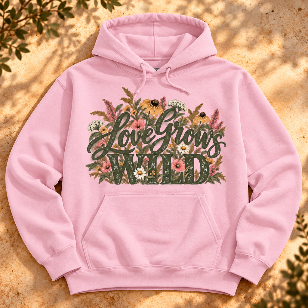 Love Grows Wild Hoodie — The Outpost Graphics product image
