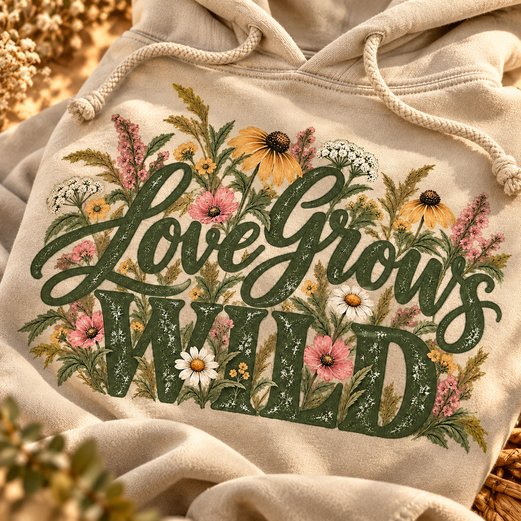 Love Grows Wild Hoodie — The Outpost Graphics product image