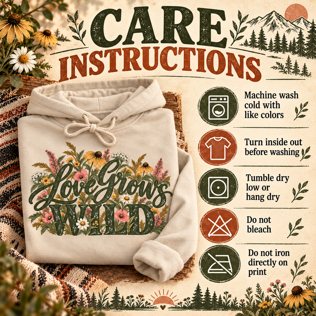 Love Grows Wild Hoodie — The Outpost Graphics product image