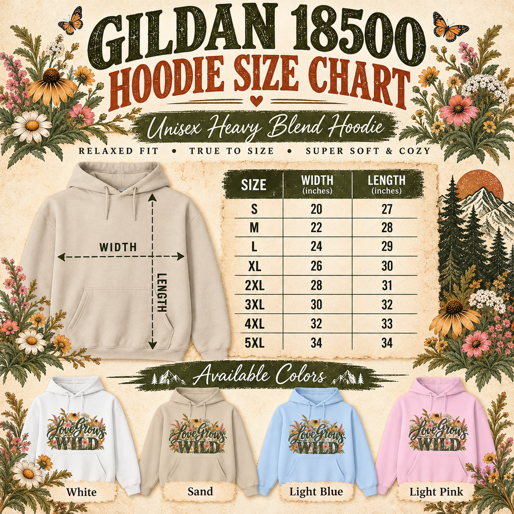 Love Grows Wild Hoodie — The Outpost Graphics product image