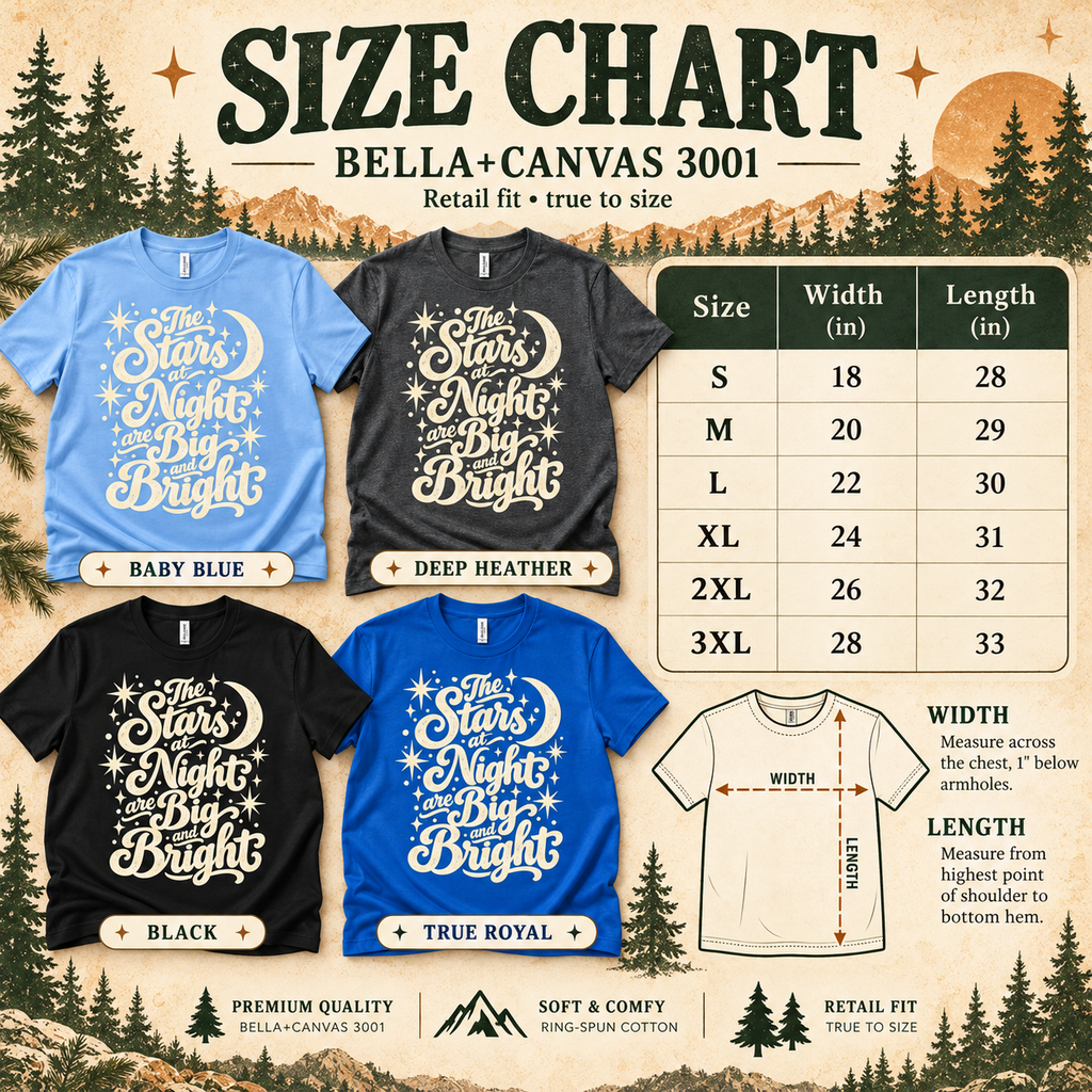 Stars at Night Texas T-Shirt — The Outpost Graphics product image