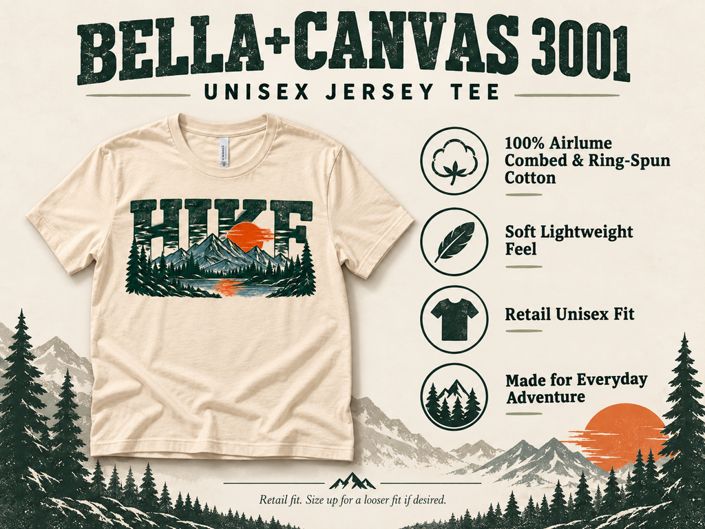 Vintage Hiking Mountain T-Shirt — The Outpost Graphics product image