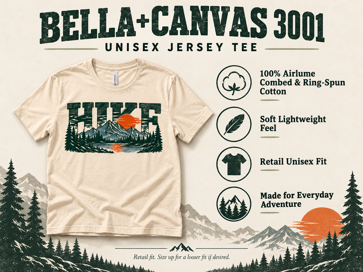 Vintage Hiking Mountain T-Shirt — The Outpost Graphics product image