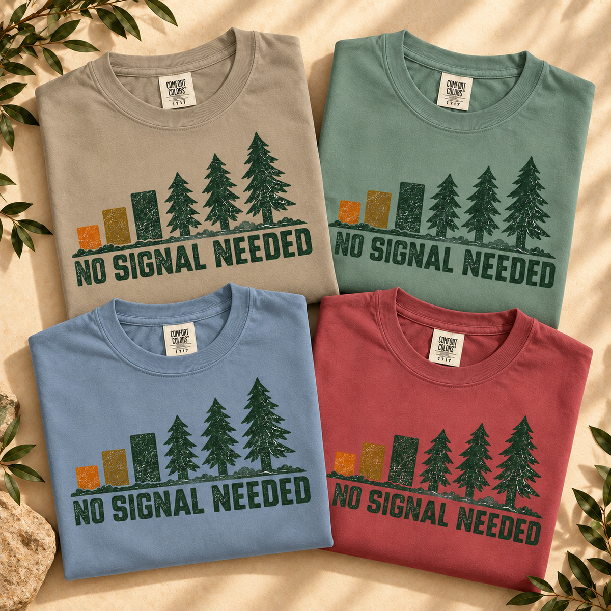 No Signal Needed Outdoor Graphic Tee — The Outpost Graphics product image