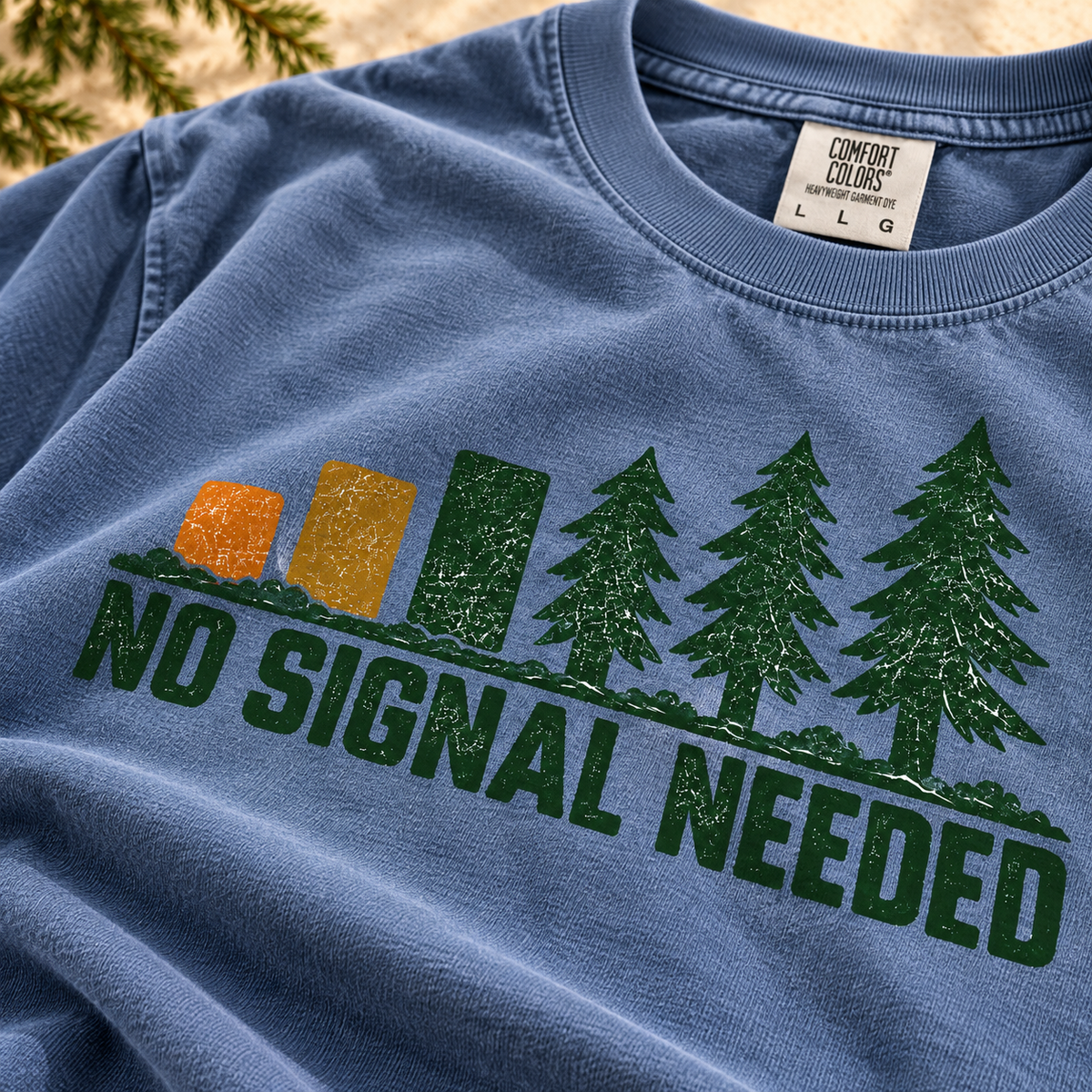 No Signal Needed Outdoor Graphic Tee — The Outpost Graphics product image