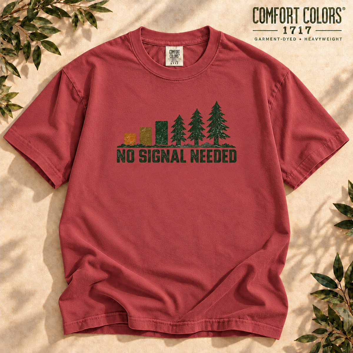 No Signal Needed Outdoor Graphic Tee — The Outpost Graphics product image
