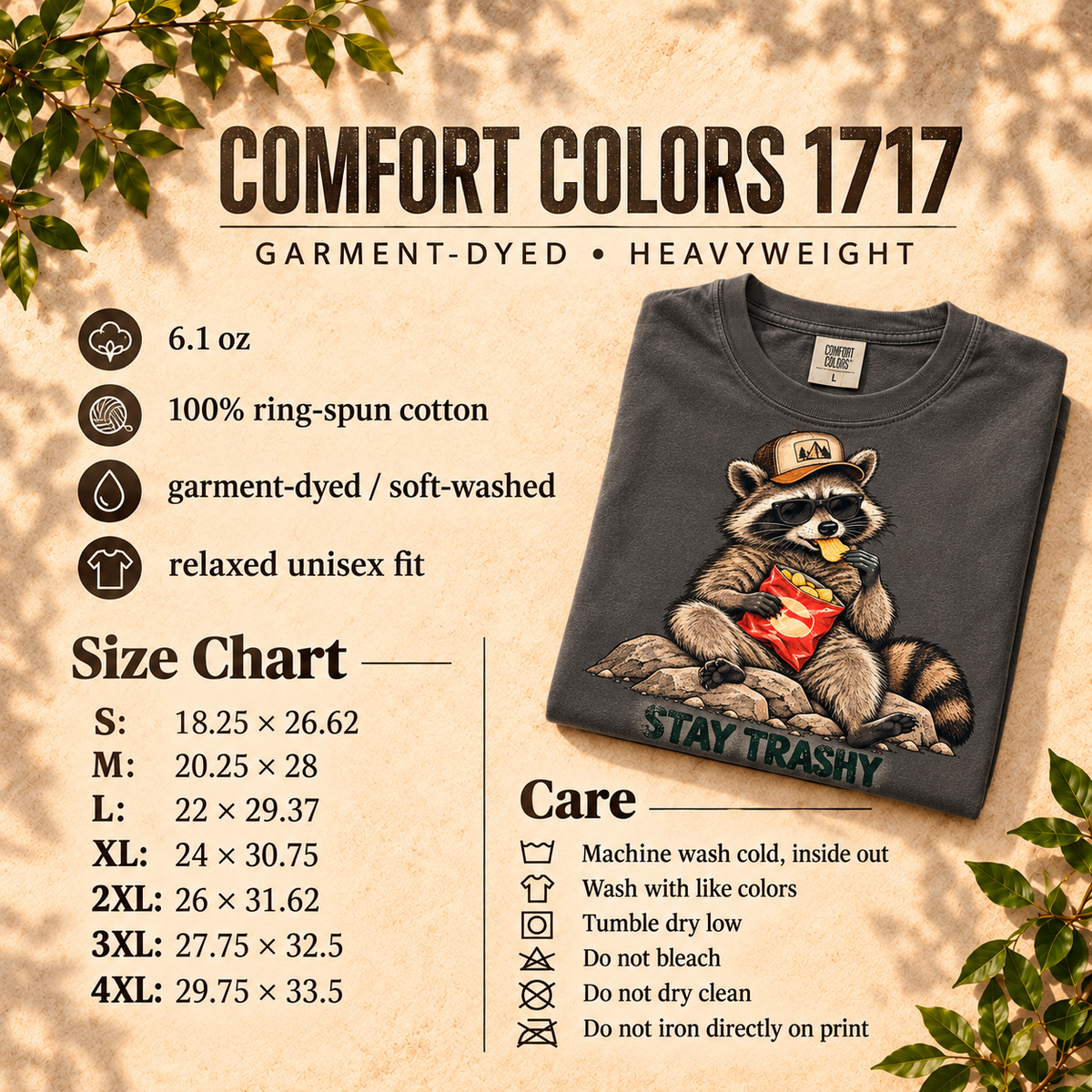 Stay Trashy Raccoon T-Shirt — The Outpost Graphics product image