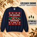 Personalized Camping Christmas Sweatshirt, Custom Family Holiday Crewneck, Gildan 18000 — The Outpost Graphics product image