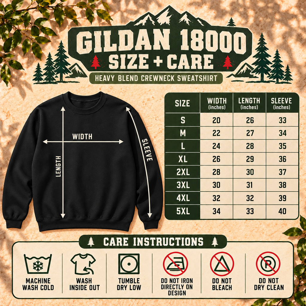Merry Camping Christmas Sweatshirt, Retro Camper Christmas Crewneck, Gildan 18000 Holiday Camping Sweatshirt — The Outpost Graphics product image