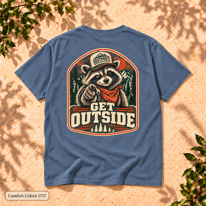 Get Outside Raccoon T-Shirt