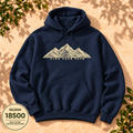 Find Your Path mountain hoodie by The Outpost Graphics, Gildan 18500 product listing image