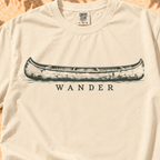 Wander Canoe Tee with distressed canoe print – product and color view 7